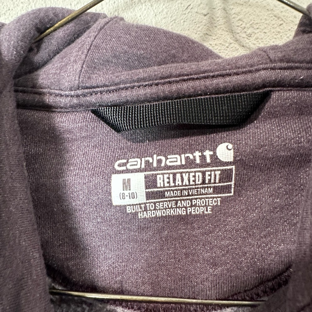 Carhartt Women’s Relaxed Fit Size Medium Purple Full Zip - Picture 4 of 6